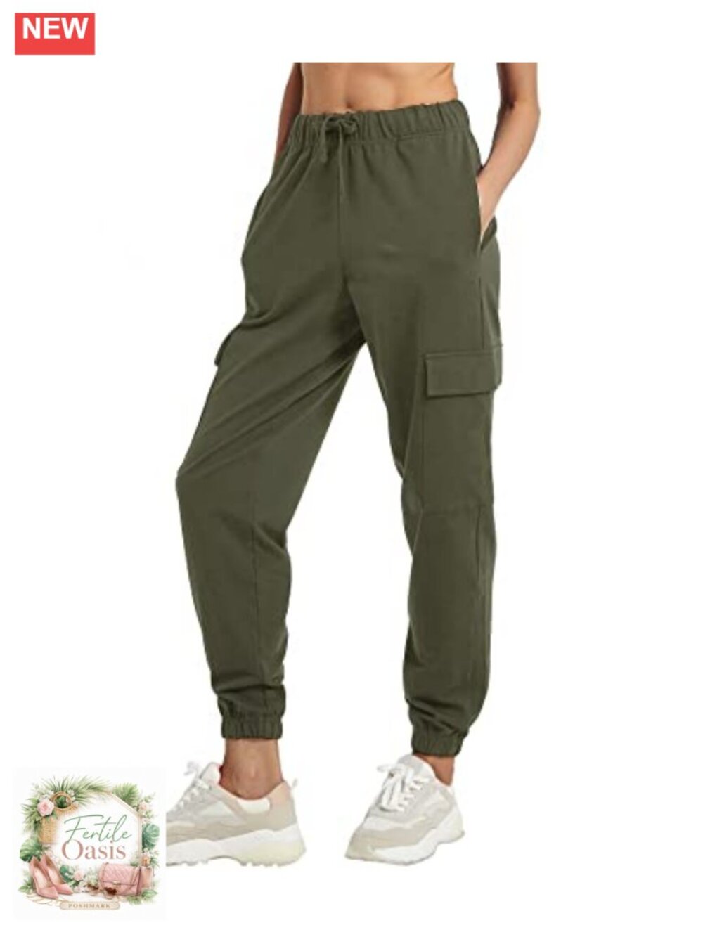 Women's Loose Cargo Sweatpants with Pockets - Athletic Joggers